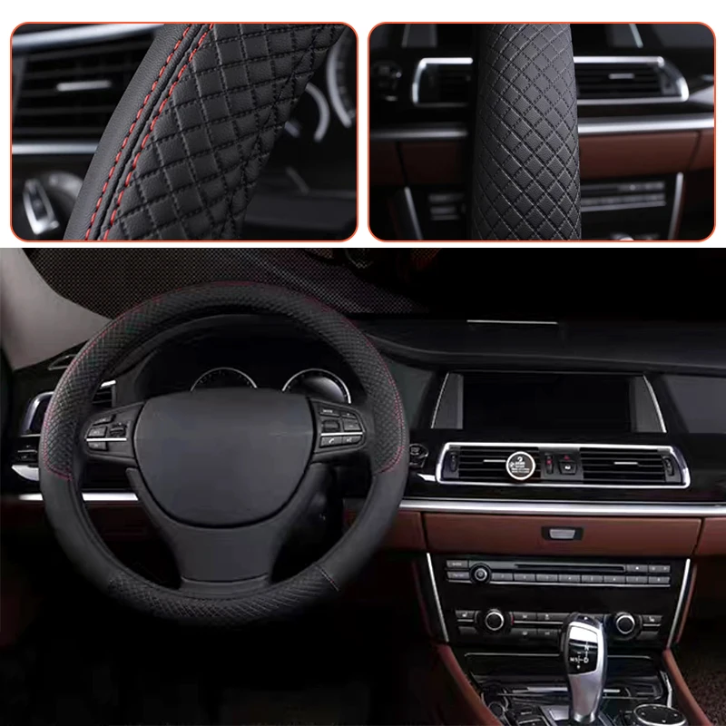 Funda para volante universal 38 cm – cuero sintético transpirable - imagen 3