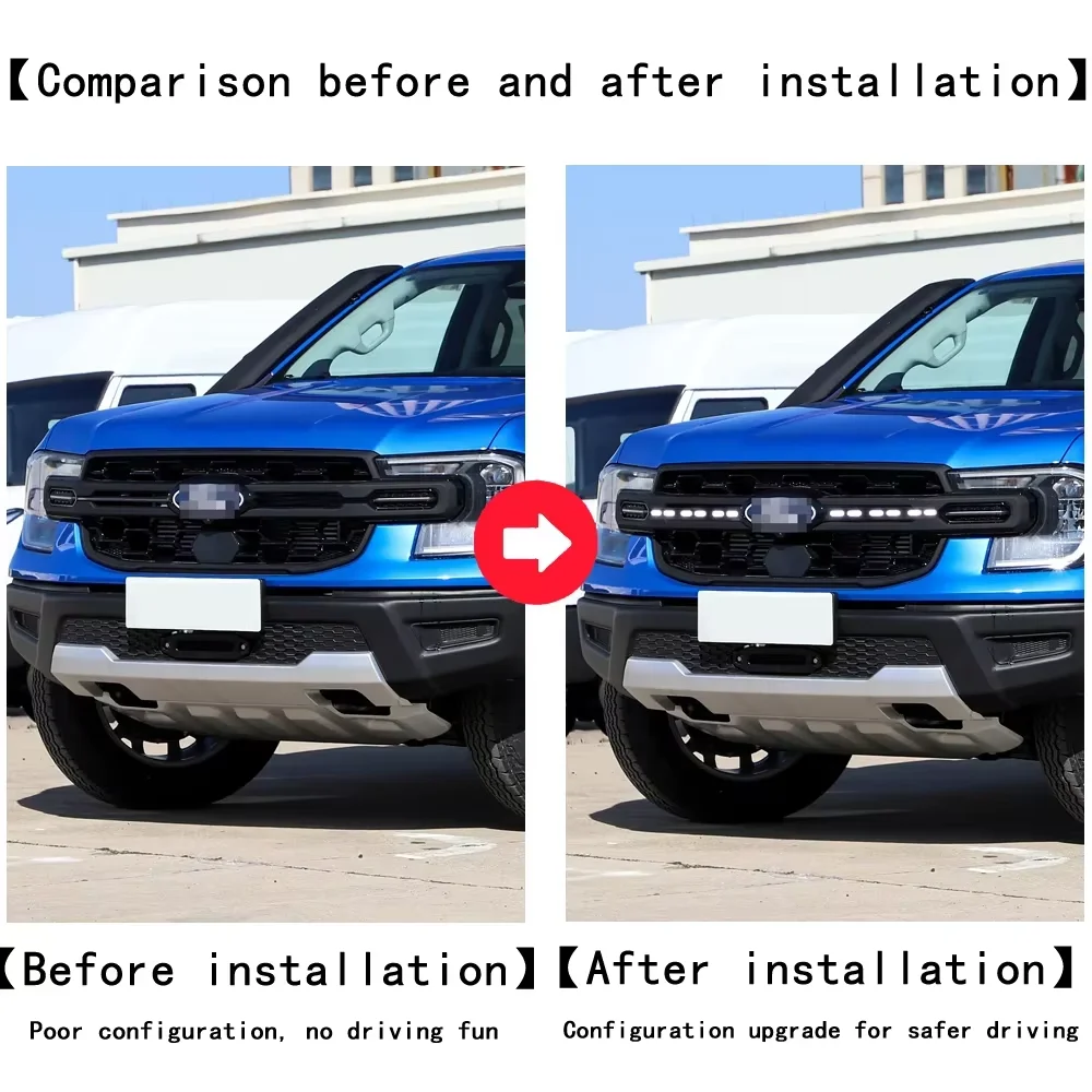 Luz LED diurna DRL Fpg con intermitente para Ford Ranger 2023-2024 - imagen 4