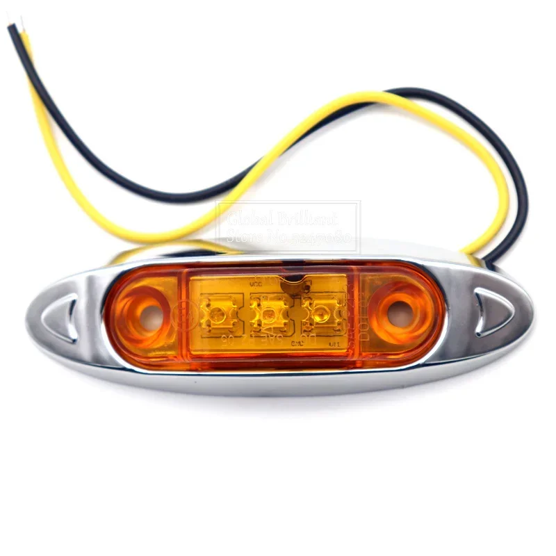 Luces posición laterales LED 12/24V para remolques camiones caravana – rojo/blanco - imagen 3