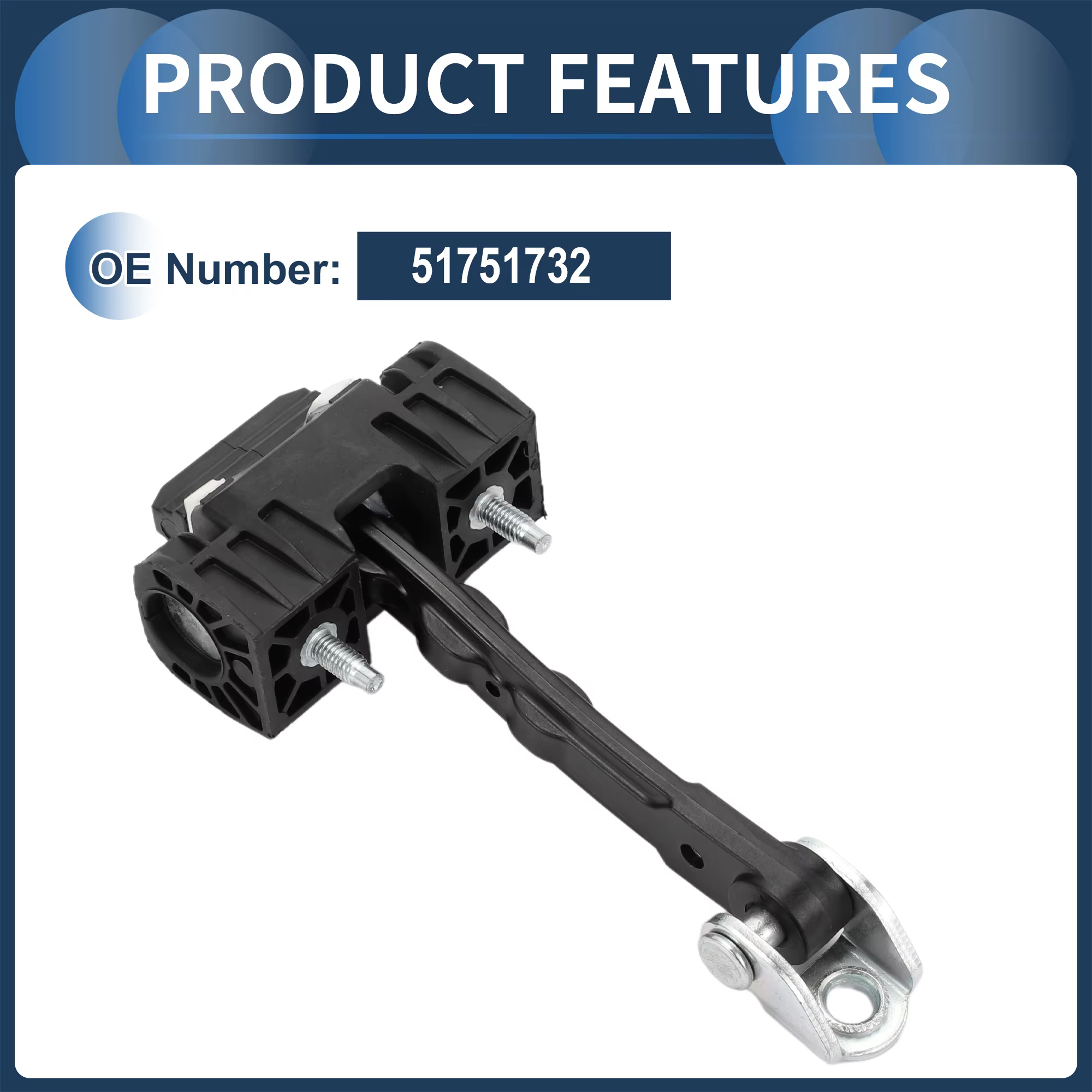 Autohaux 51751732 Limitador de puerta para Fiat Bravo II (2007-2014) - imagen 4
