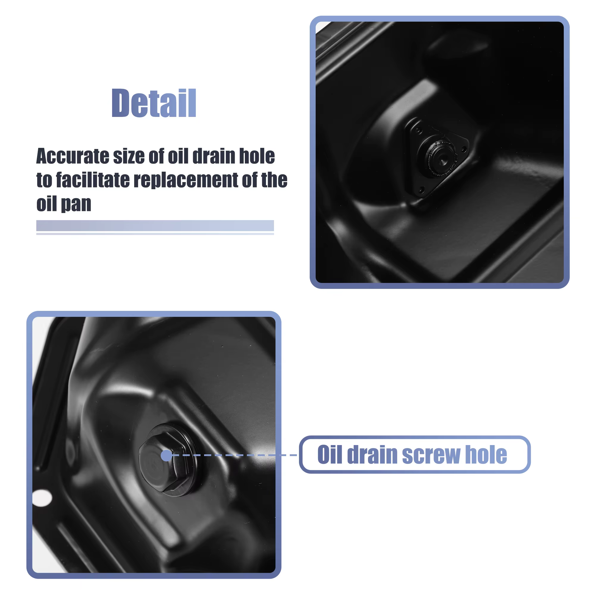Cárter de aceite UXCELL 2151037111 para Hyundai Santa Fe 2001-2006 - imagen 3