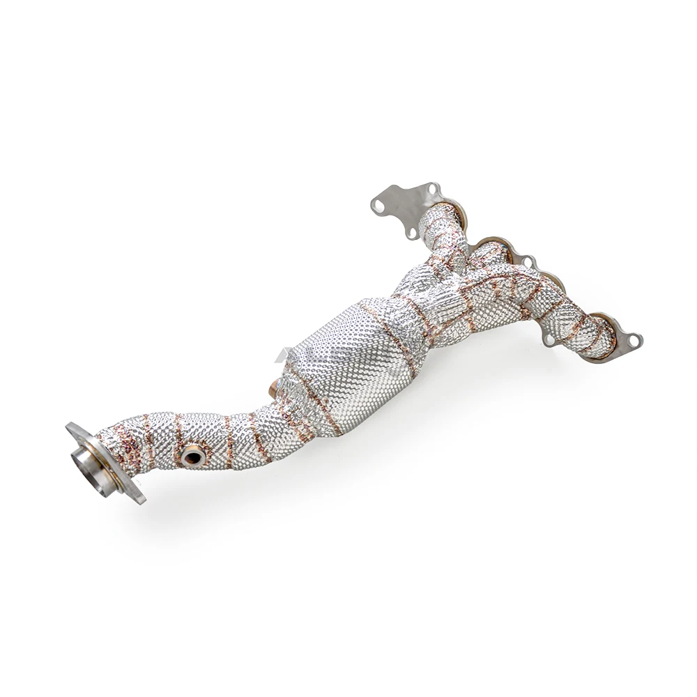Colector de escape inoxidable Mazda 6 2.0 GH con protector térmico