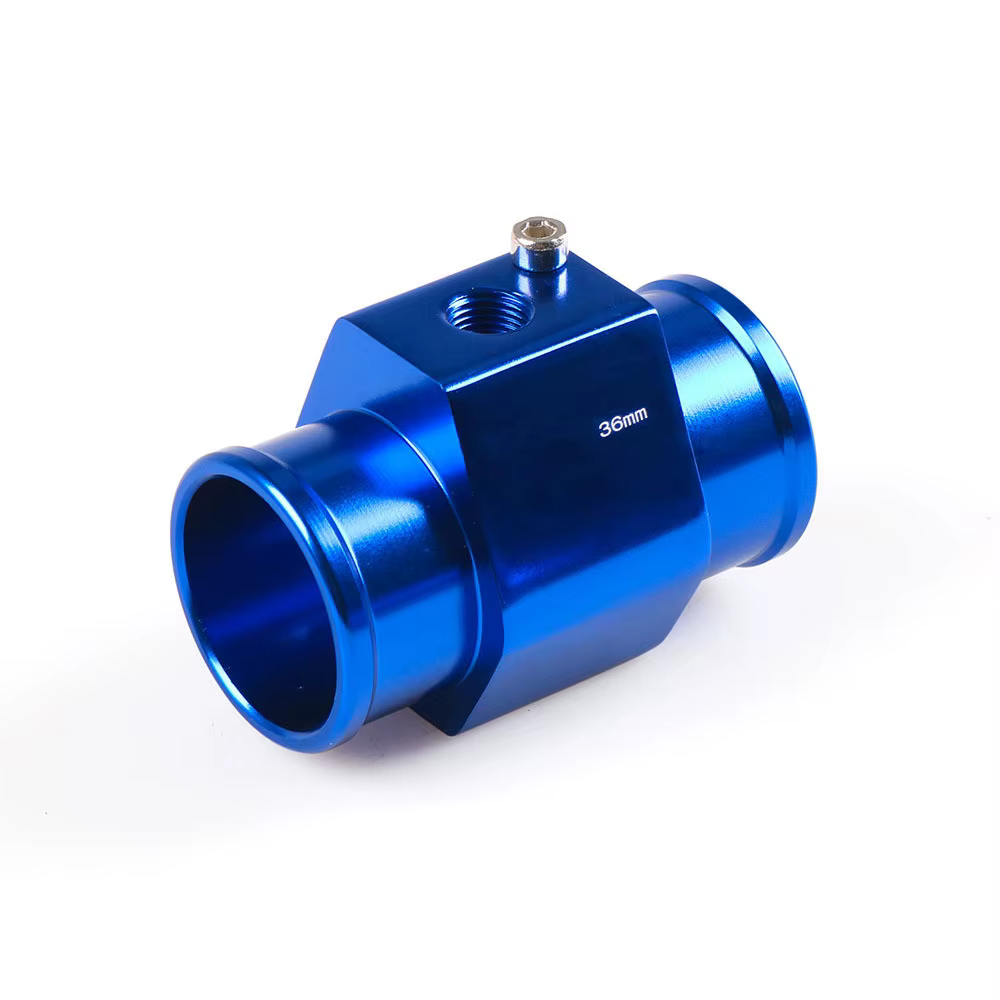 Manguera de agua, Sensor de temperatura del refrigerante, adaptador de manguera para Sensor 26mm 28mm 30mm 32mm 34mm 36mm 38mm 40mm Universal azul - imagen 3