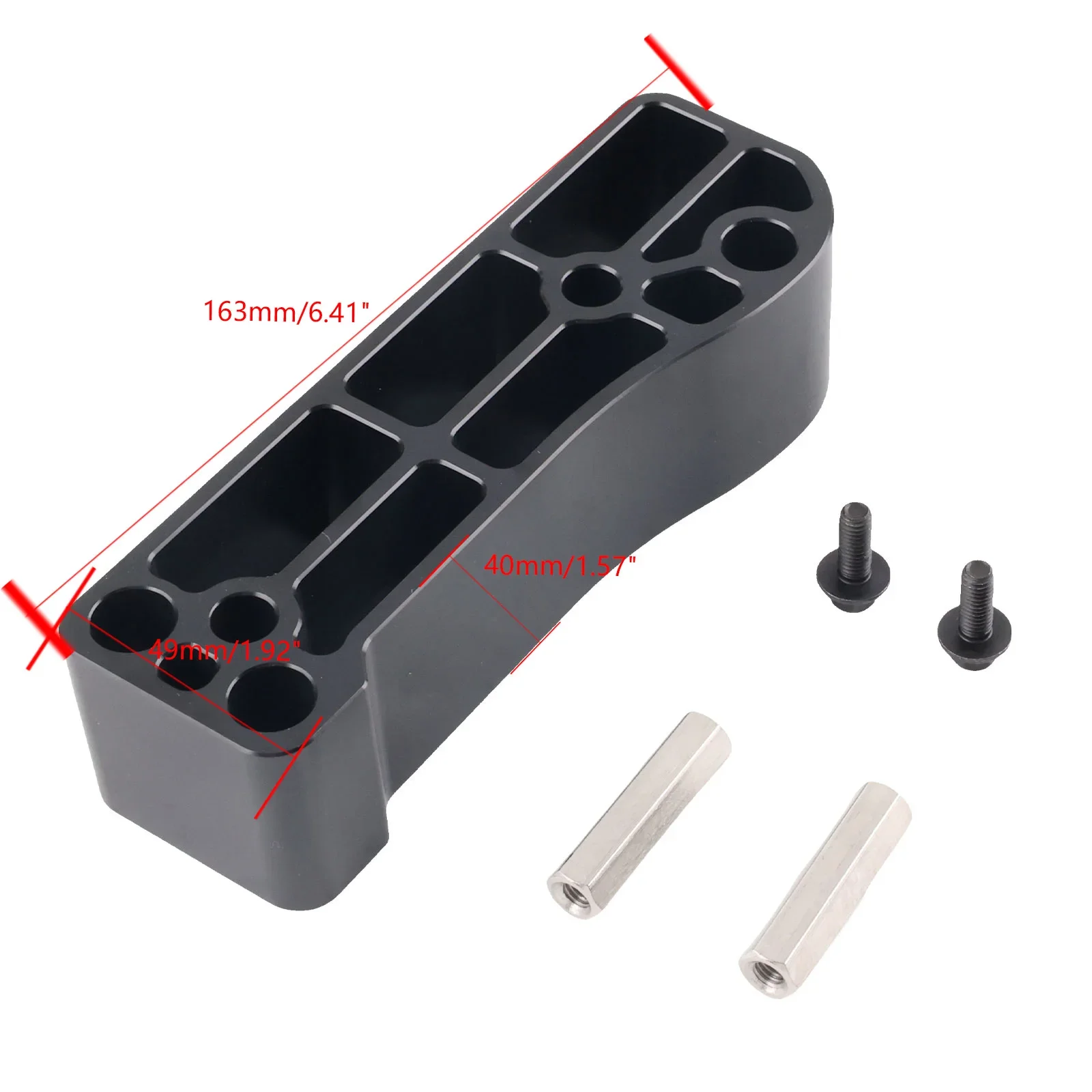 Espaciador de pedal aluminio negro para Ford Focus RS/ST 2013-2018 - imagen 2