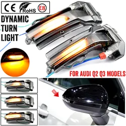 Luz intermitente LED de flujo dinámico para espejo lateral Audi Q2 Q3
