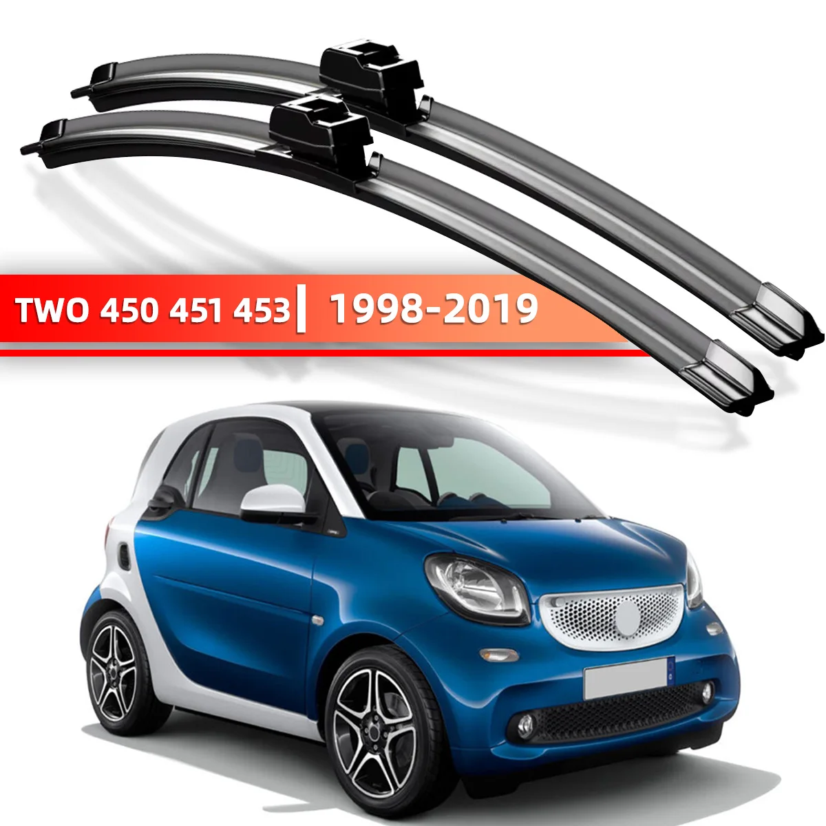 Escobillas limpiaparabrisas para Smart Fortwo 450/451/453