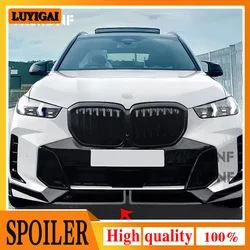 Labio alerón delantero BMW X5 G05 LCI M Sport aspecto fibra de carbono