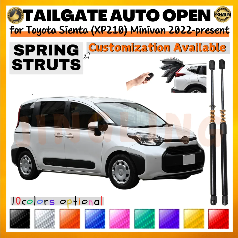 Puntales de maletero con resorte para Toyota Sienta XP210