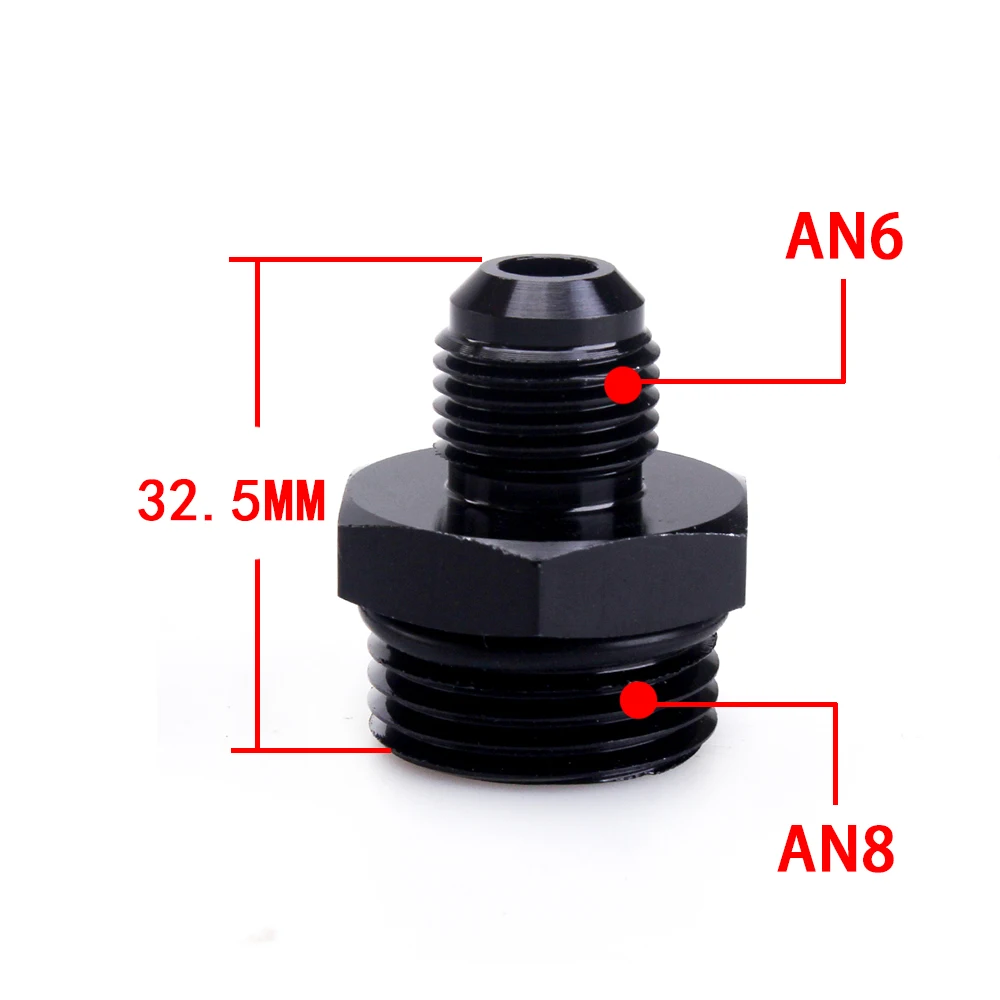 Racor adaptador recto AN6/AN8/AN10 a rosca M14-M18x1,5 - imagen 2