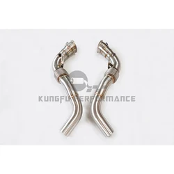 KUNGFU PERFORMANCE S63 Downpipes sin catalizador BMW X5M/X6M 4.4 V8