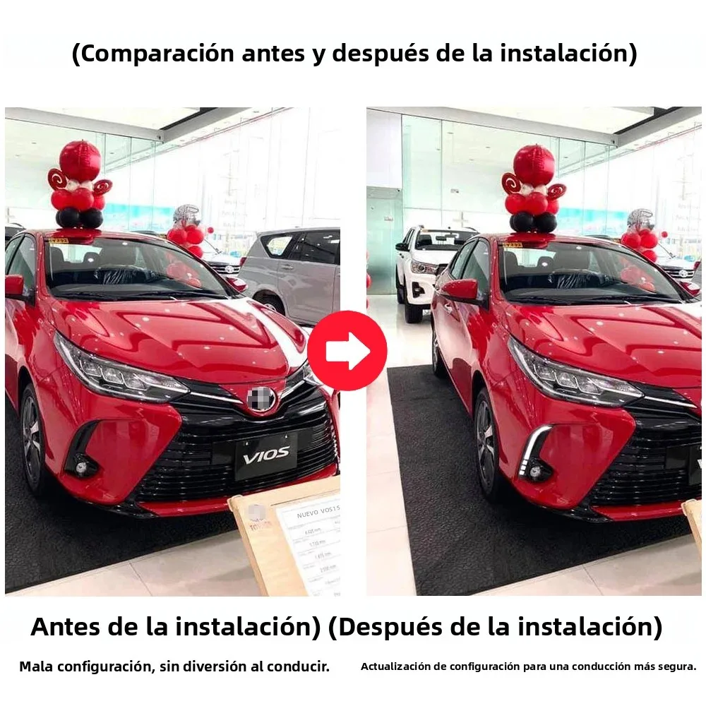 Luces diurnas LED con intermitente dinámico para Toyota Yaris y Vios - imagen 3