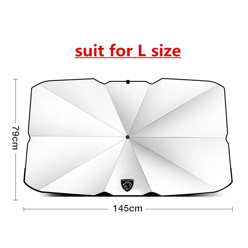 Parasol Parabrisas UV para Peugeot 206 207 208 308 508 - imagen 3