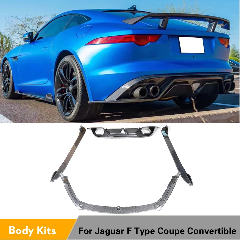 Kit carrocería fibra carbono difusor y faldas Jaguar F-Type 2015-2017 - imagen 4
