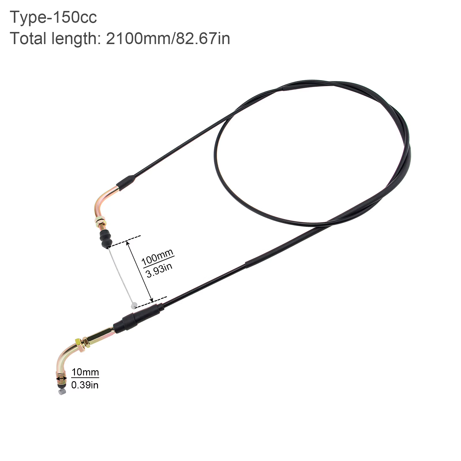 Cable de acelerador universal GY6 150cc para scooter, ATV y Pit Bike - imagen 4