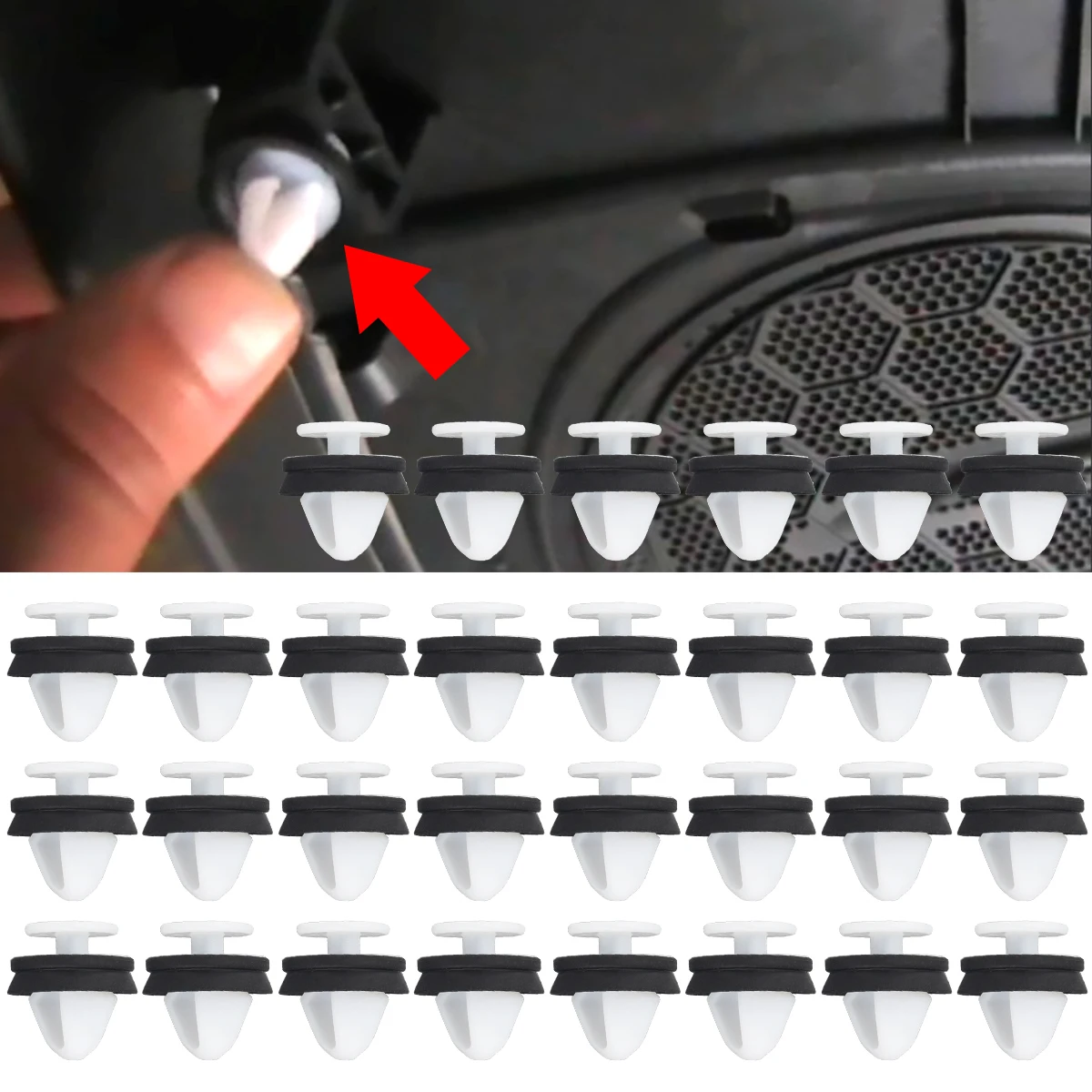 Kit de 30 clips de sujeción para panel de puerta JAGNES para Citroen y Peugeot