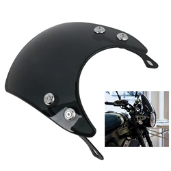 Deflector de viento universal para faro de moto retro 5-7 pulgadas