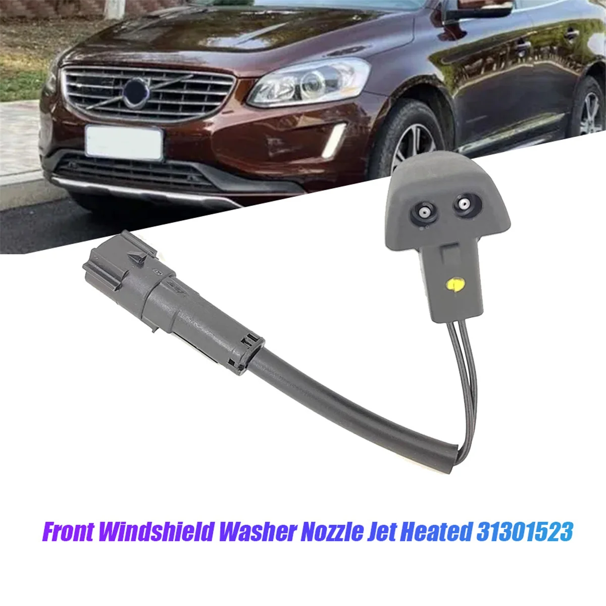31301523 Boquilla limpiaparabrisas Volvo para XC60 S60 V60 V70 S80 - imagen 3