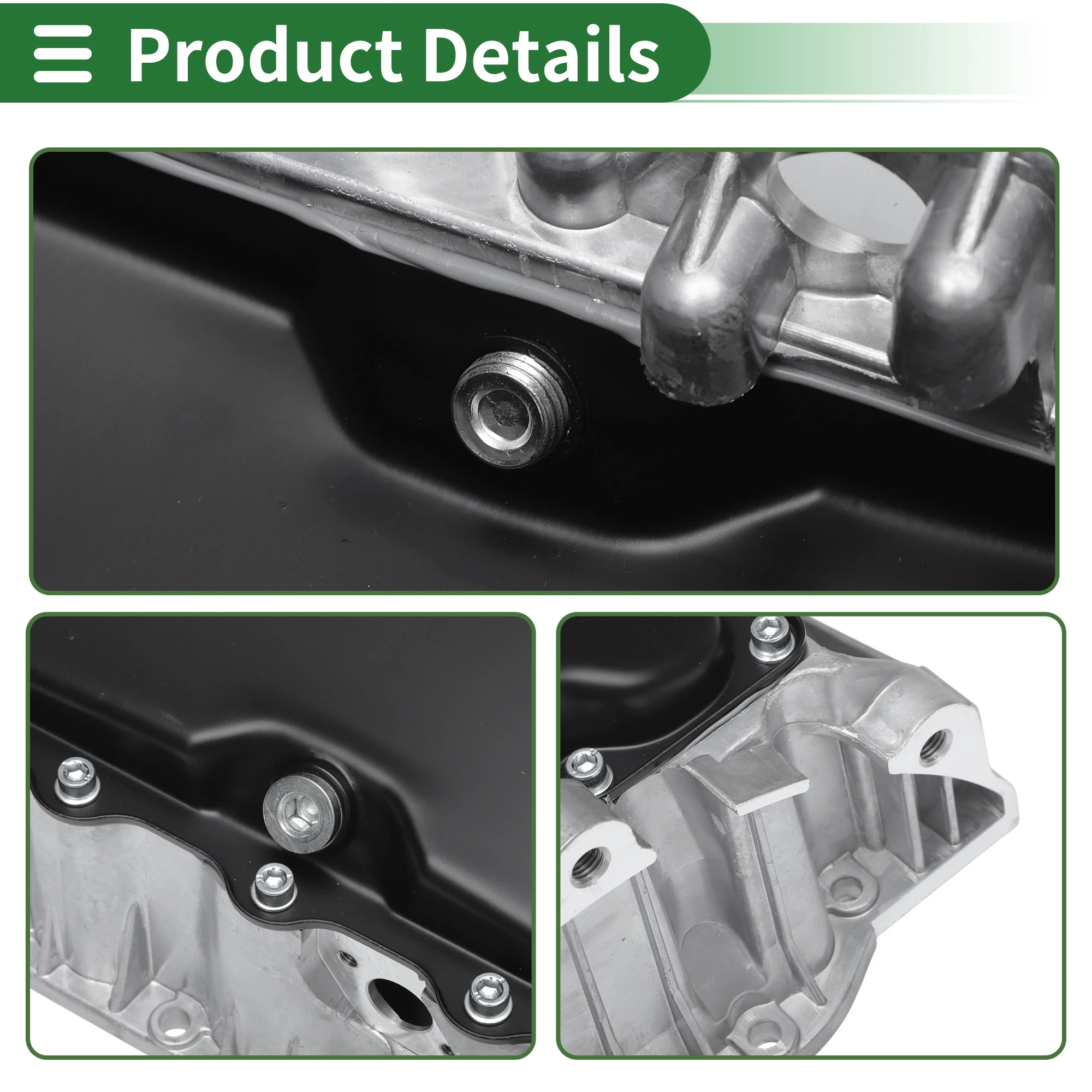 Cárter de aceite UXCELL 06A103601AP para Audi TT 1.8 T 2000-2006 - imagen 4