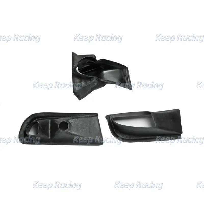 Para Mitsubishi EVO 8 VRS estilo fibra de carbono guía de limpieza de aceite y cubierta de ventilación 3 uds Kit de tubo de entrada de conducto de aire de fibra de vidrio embellecedor - imagen 2