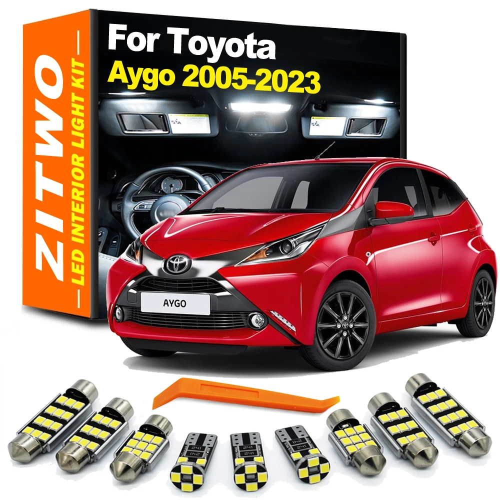 ZITWO-Kit de bombillas LED para Interior de coche, para Toyota Aygo X MK1 MK2 MK3 x-style x-cite x-wave 2005- 2018 2019 2020 2021 2022 2023