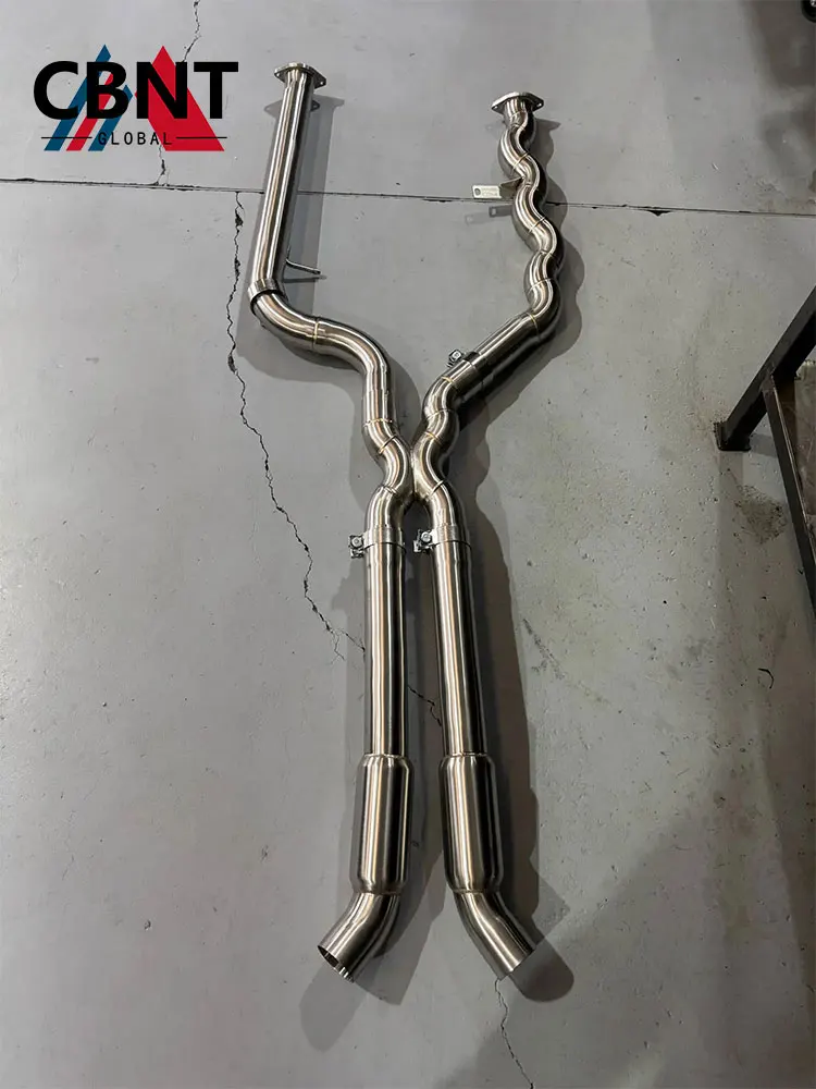 Tubo central escape CBNT acero inoxidable BMW M3 G80 M4 G82 M2 G87 S58 - imagen 3