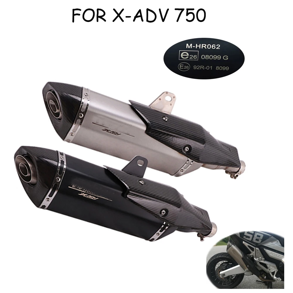 Silenciador de escape sin cordones compatible con Honda X-ADV 750