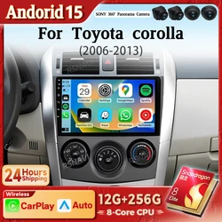 Radio Android Snapdragon con CarPlay para Toyota Corolla 2006-2013