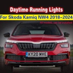 Luz diurna LED flexible impermeable para Skoda Kamiq NW4
