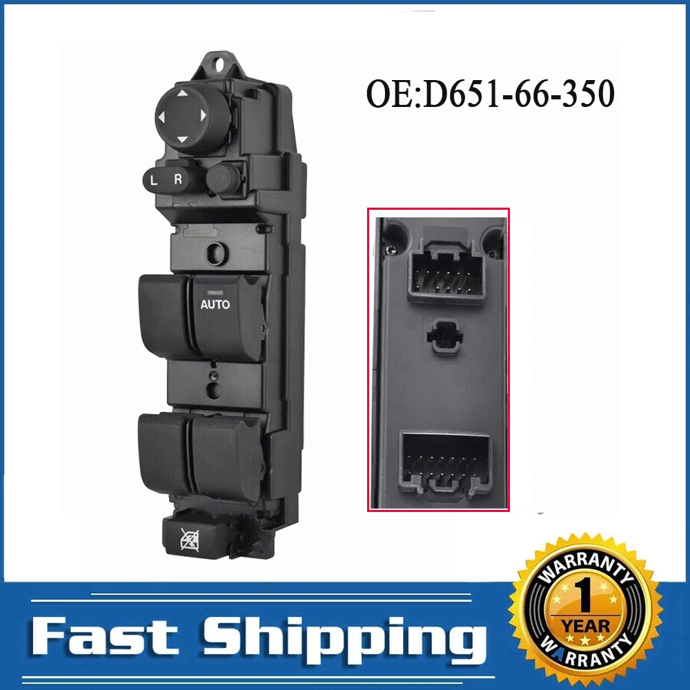 Interruptor ventana eléctrica Mazda D651-66-350 – Mazda 2 y 6 RHD 2008-2012