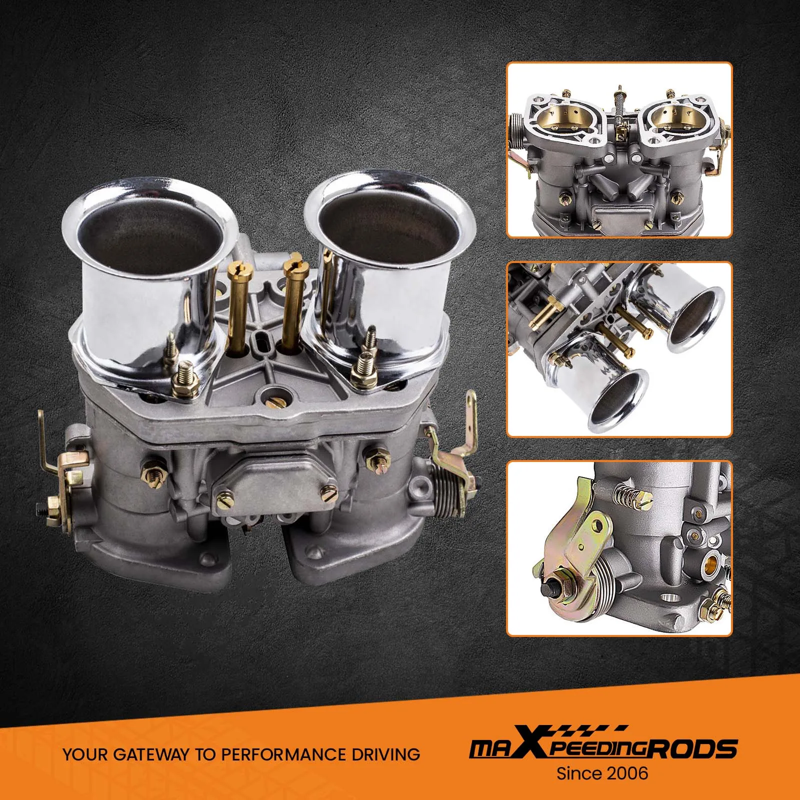 Carburador 44 IDF con juntas para VW Beetle, Jaguar y Porsche - imagen 2