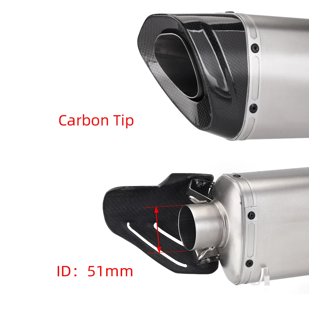 Silenciador de escape carbono cónico Yamaha MT09 FZ09 XSR900 2021-2024 - imagen 5