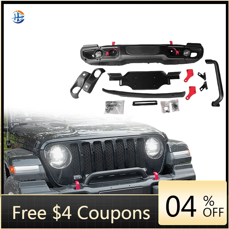 Alta calidad y precio bajo 10 aniversario 2024 jeep wrangler parachoques delantero jeep wrangler jl accesorios 2024