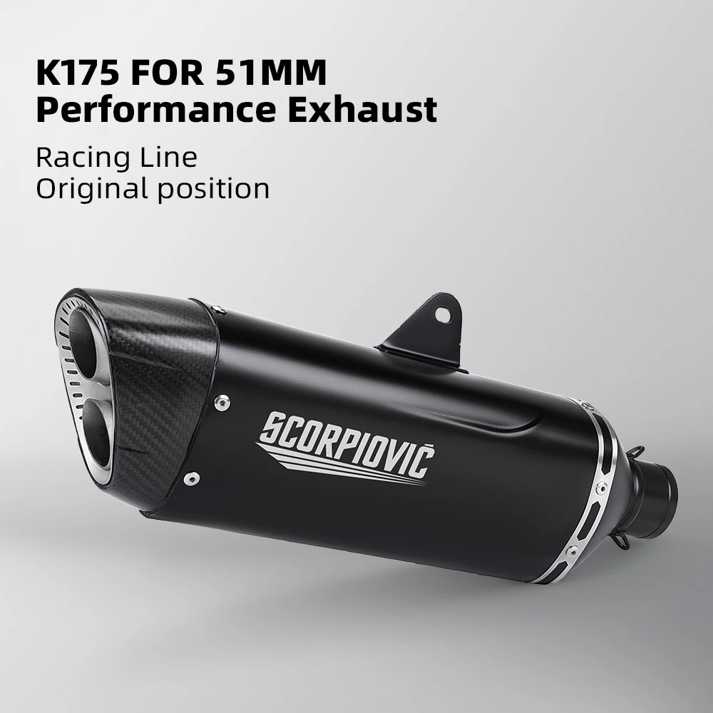 Silenciador Escape Motos 51mm DB-K175 Homologado – Universal Tuning