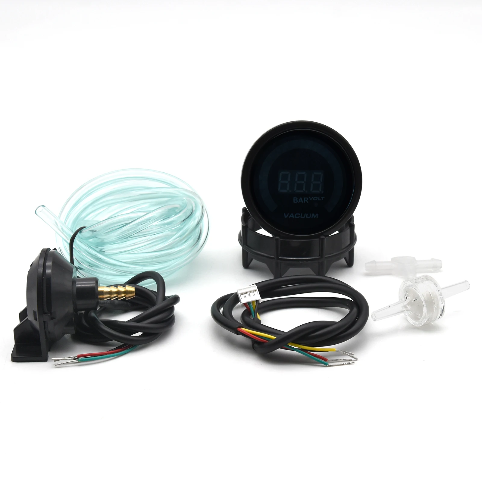 Medidor de vacío digital LED 52mm azul universal coche -1 a 0 bar - imagen 5