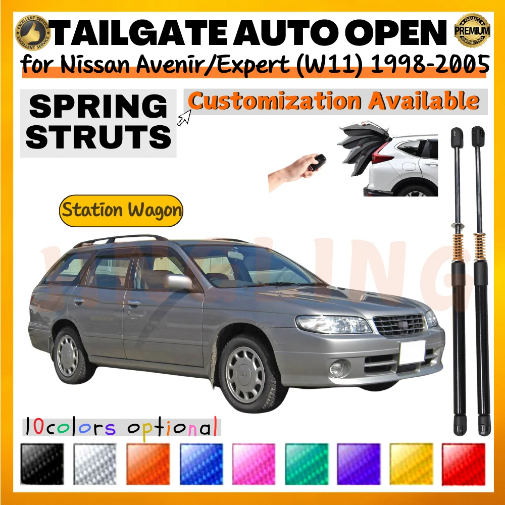 Puntales maletero con resorte para Nissan Avenir Expert W11 amortiguador