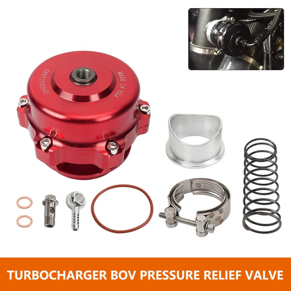 Válvula turbo BOV CNC 50mm Bartoo universal con resortes 6-18 PSI - imagen 3
