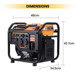 Generador inverter portátil 3,2 kW 230V gasoline – RV y garaje