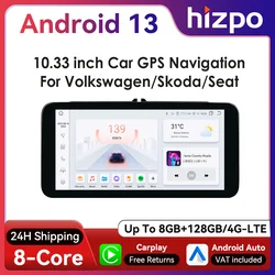 Hizpo Radio Android GPS Carplay Navi VW Golf Passat Polo Touran Jetta