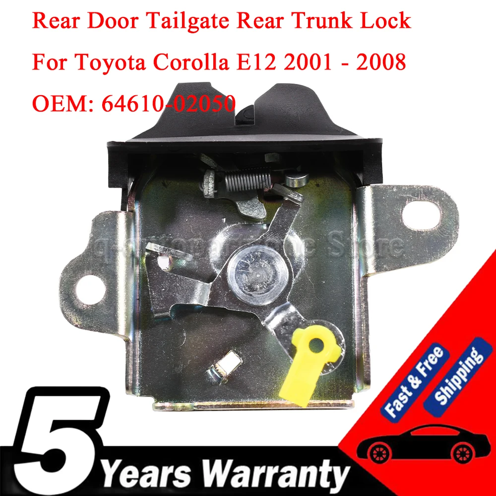 64610-02050 Cerradura puerta trasera Toyota Corolla E12 2001-2008