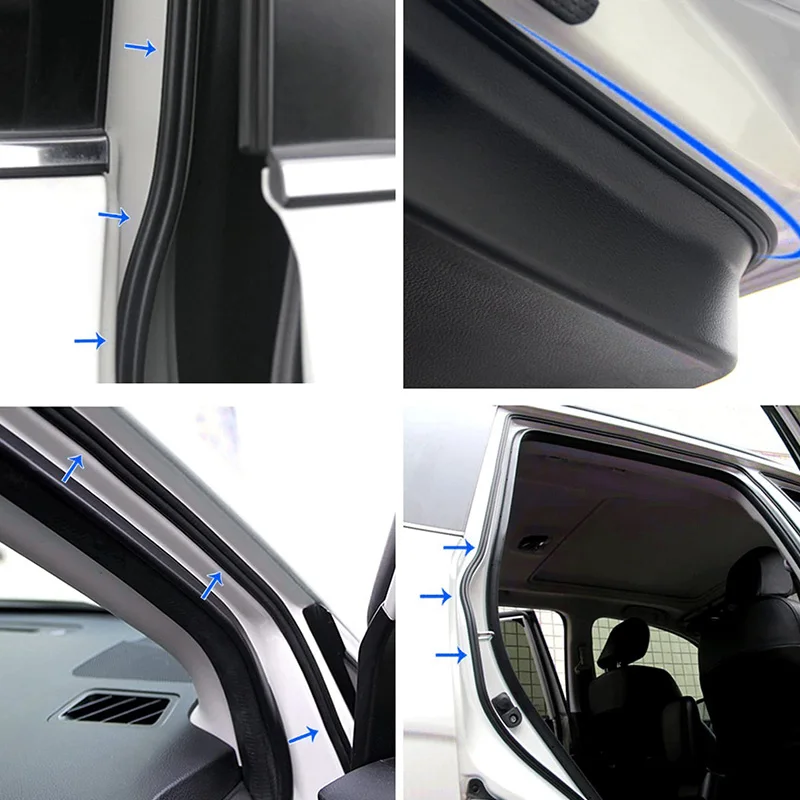 Burlete en B para puerta de coche, tira selladora de goma - imagen 5