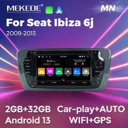 Radio Android MEKEDE con CarPlay inalámbrico para Seat Ibiza 6J
