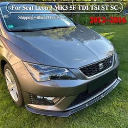 Kit difusor labio delantero Seat León 3 MK3 TDI TSI 2012-2016