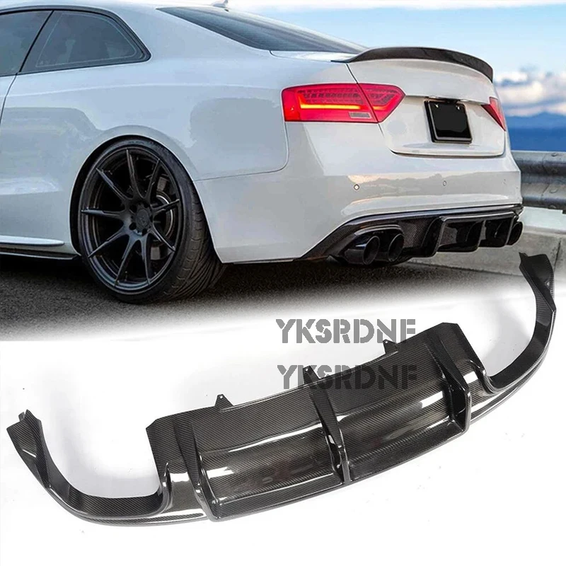 Difusor trasero de fibra de carbono para Audi A5 S line/S5 Coupé 2012-2016 - imagen 2