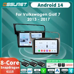 Radio Android 14 para Volkswagen Golf 7 con CarPlay y GPS