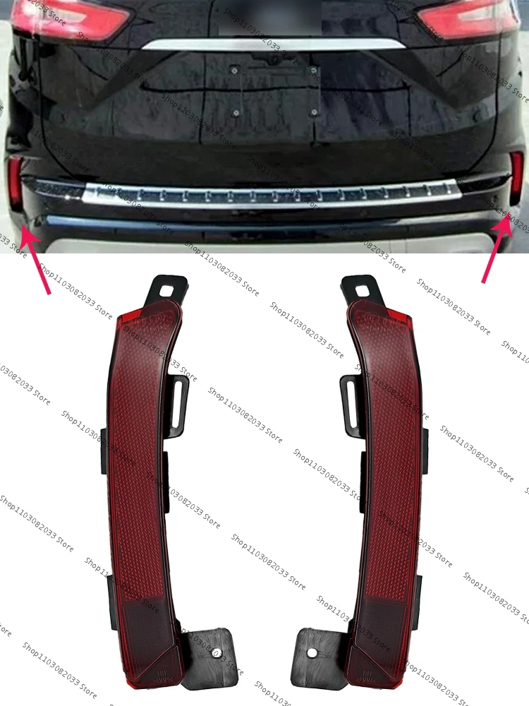 Parachoques trasero Ford Edge MK2 2019-2022 con antiniebla izquierda