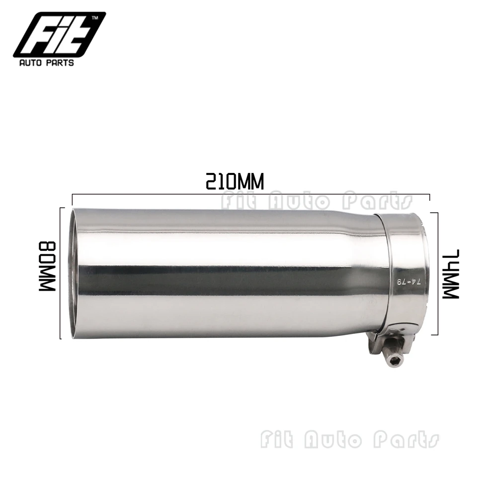 Punta de escape trasera M de acero inoxidable 74 mm BMW M2 M3 M4 - imagen 2
