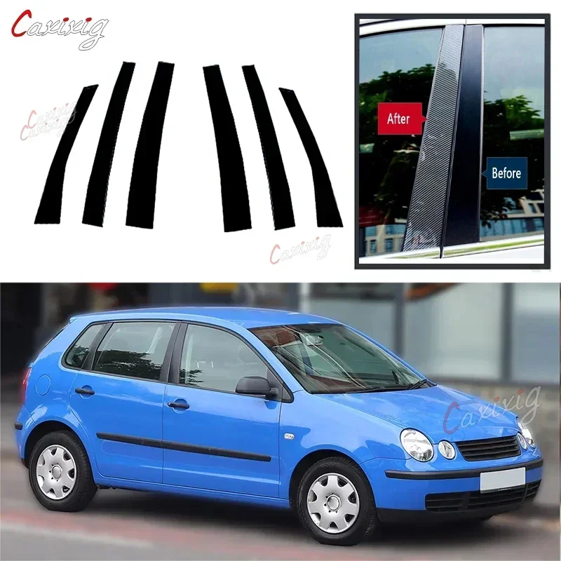 Pilar de ventana y postes embellecedores para Volkswagen Polo