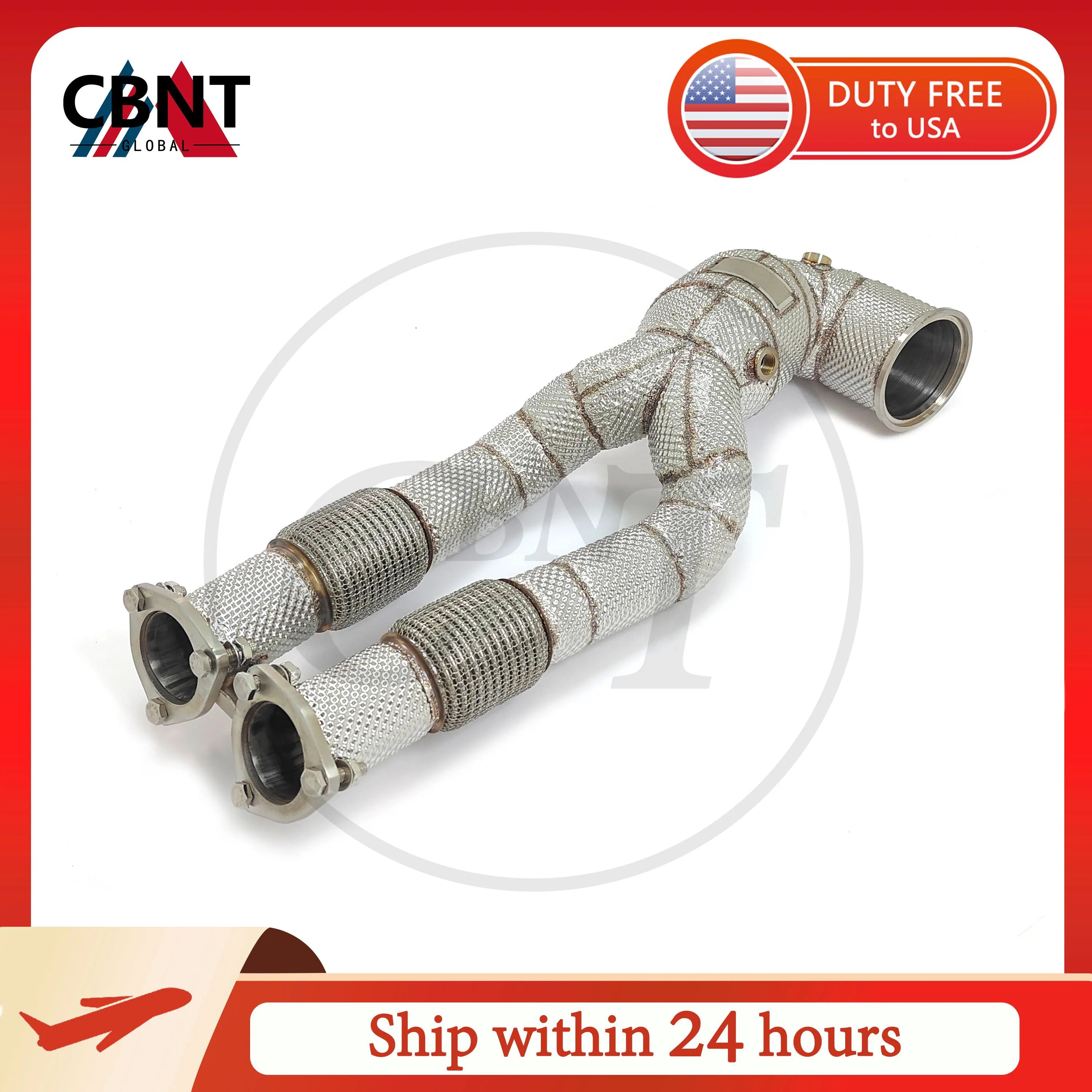 CBNT Downpipe sin catalizador para Audi RS3, RS Q3 y TT RS 2.5 T