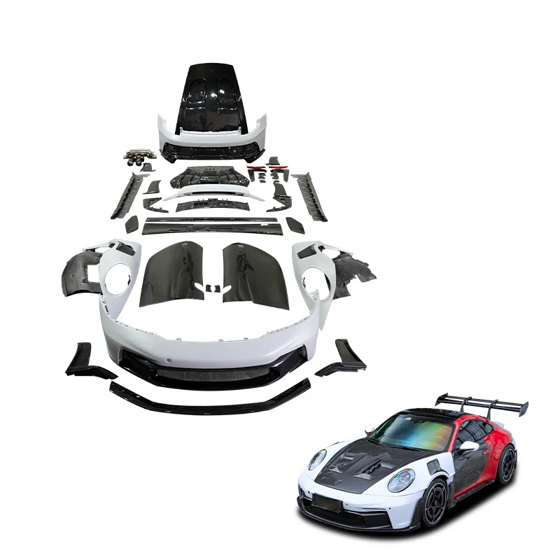 Kit de carrocería en carbono seco para Porsche 911 992 Carrera