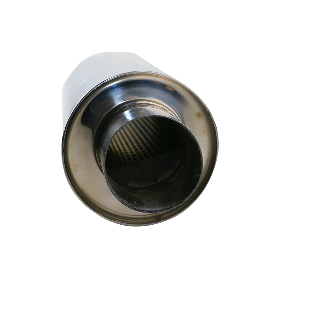 Resonador de escape deportivo universal para coche, tubo recto 76 mm - imagen 4
